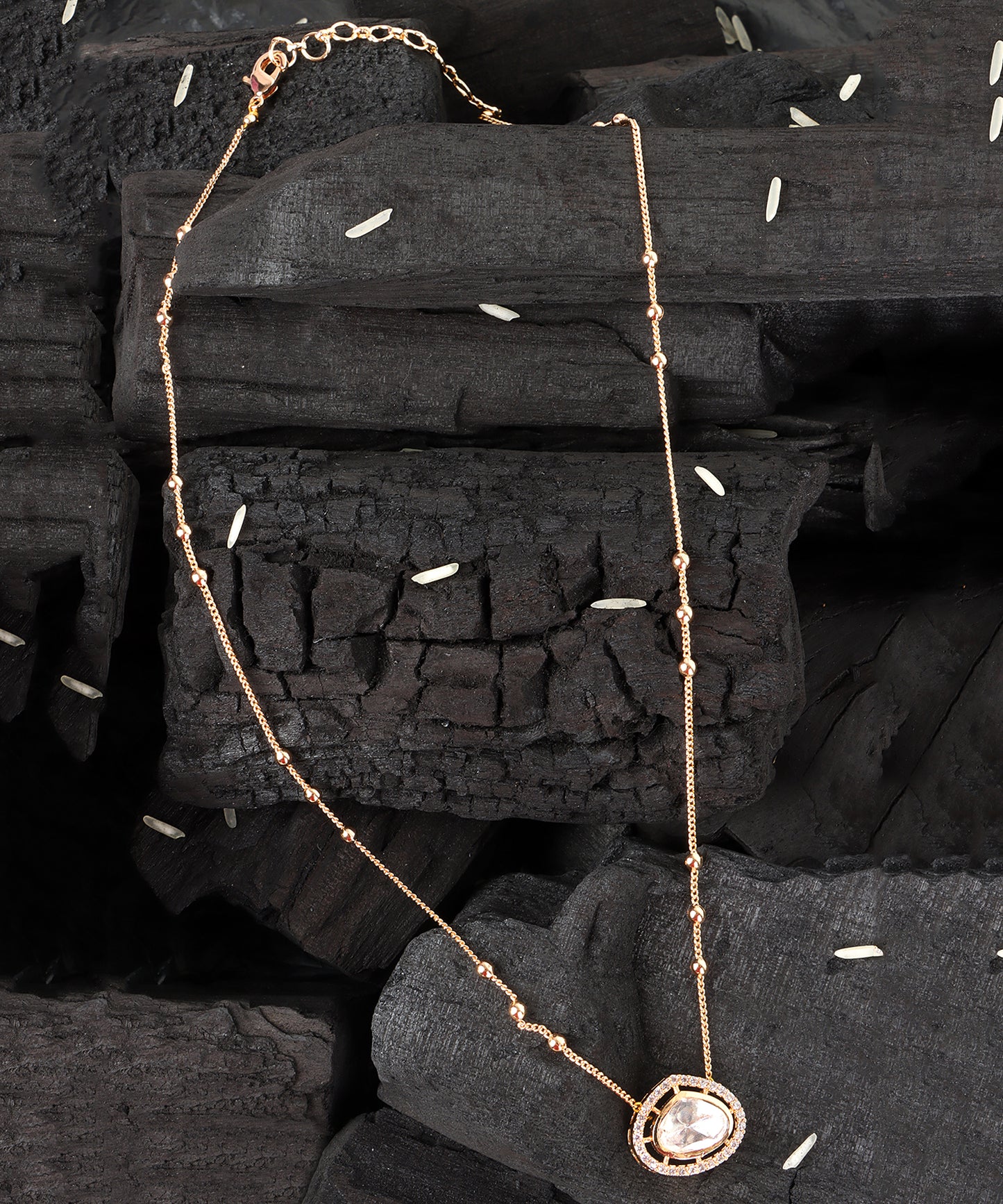 Classic Polki Drop Necklace