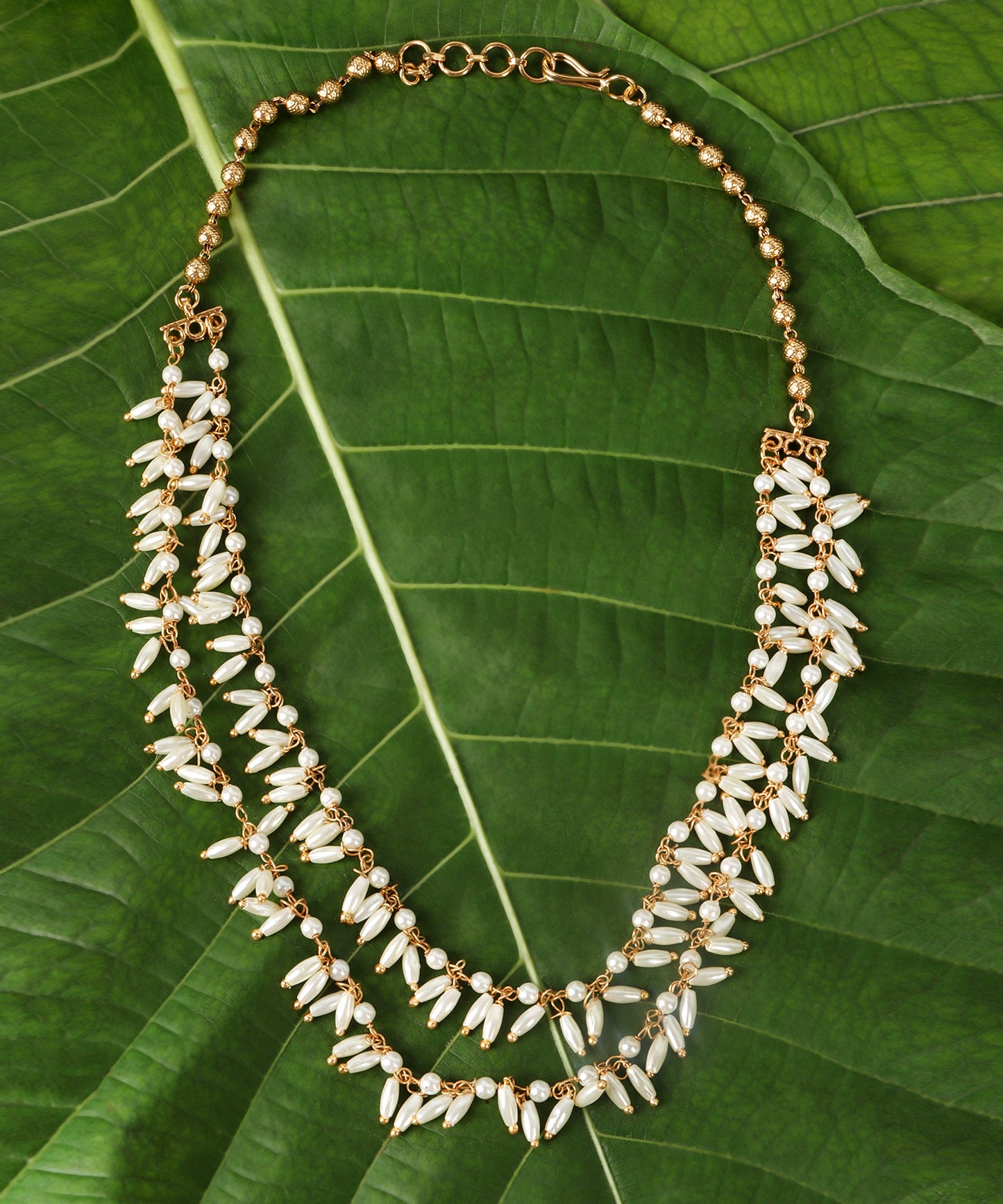 Timeless Petals Pearl Necklace