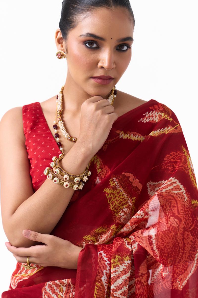 Pearl & Ruby Rajwada Pacheli