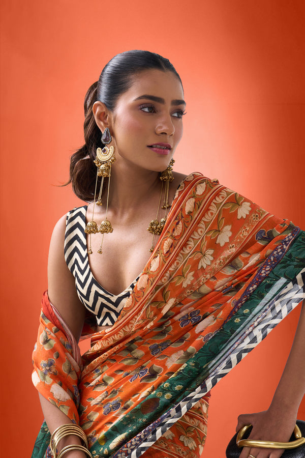 Abstract Sarees