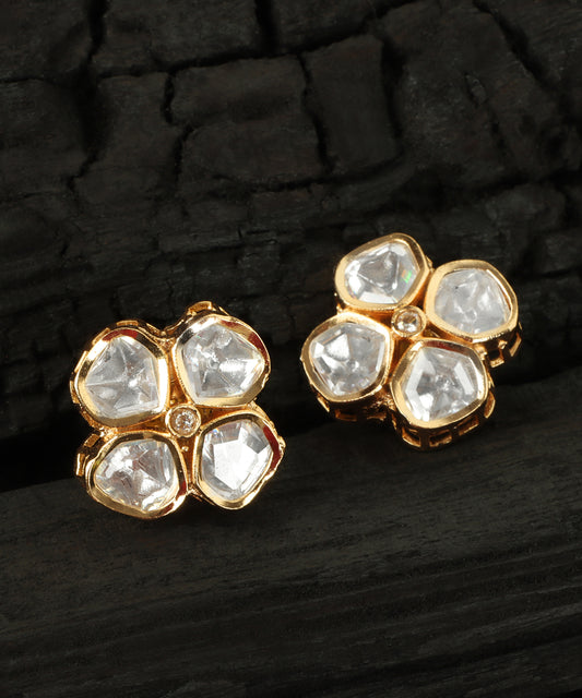 Heritage Polki Petals Earrings