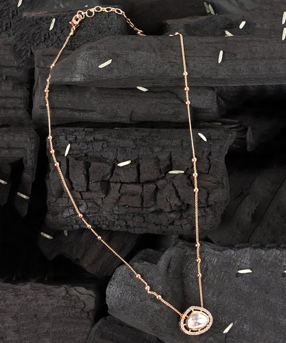 Classic Polki Drop Necklace