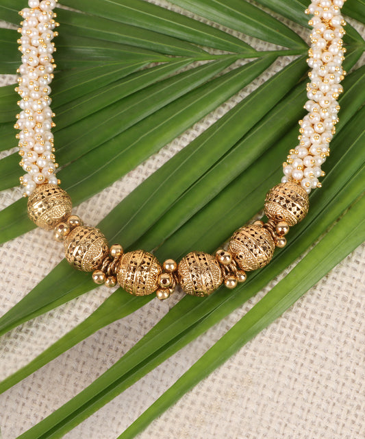 Traditional Gold and Pearl Necklace – Classic Heritage Jewelry