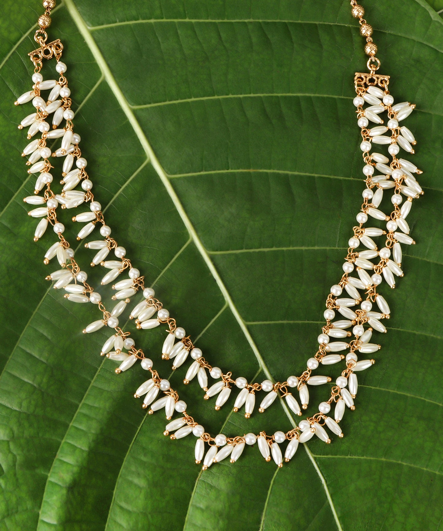 Timeless Petals Pearl Necklace