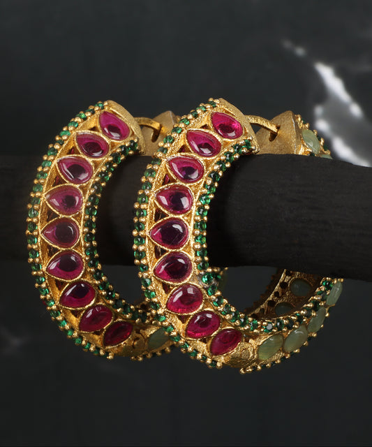 Maharani’s Legacy Double-Sided Gold Hoops