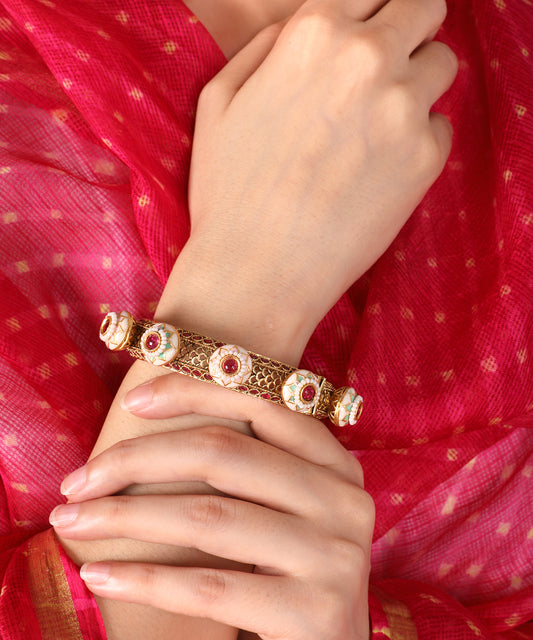 Pearl & Ruby Rajwada Pacheli