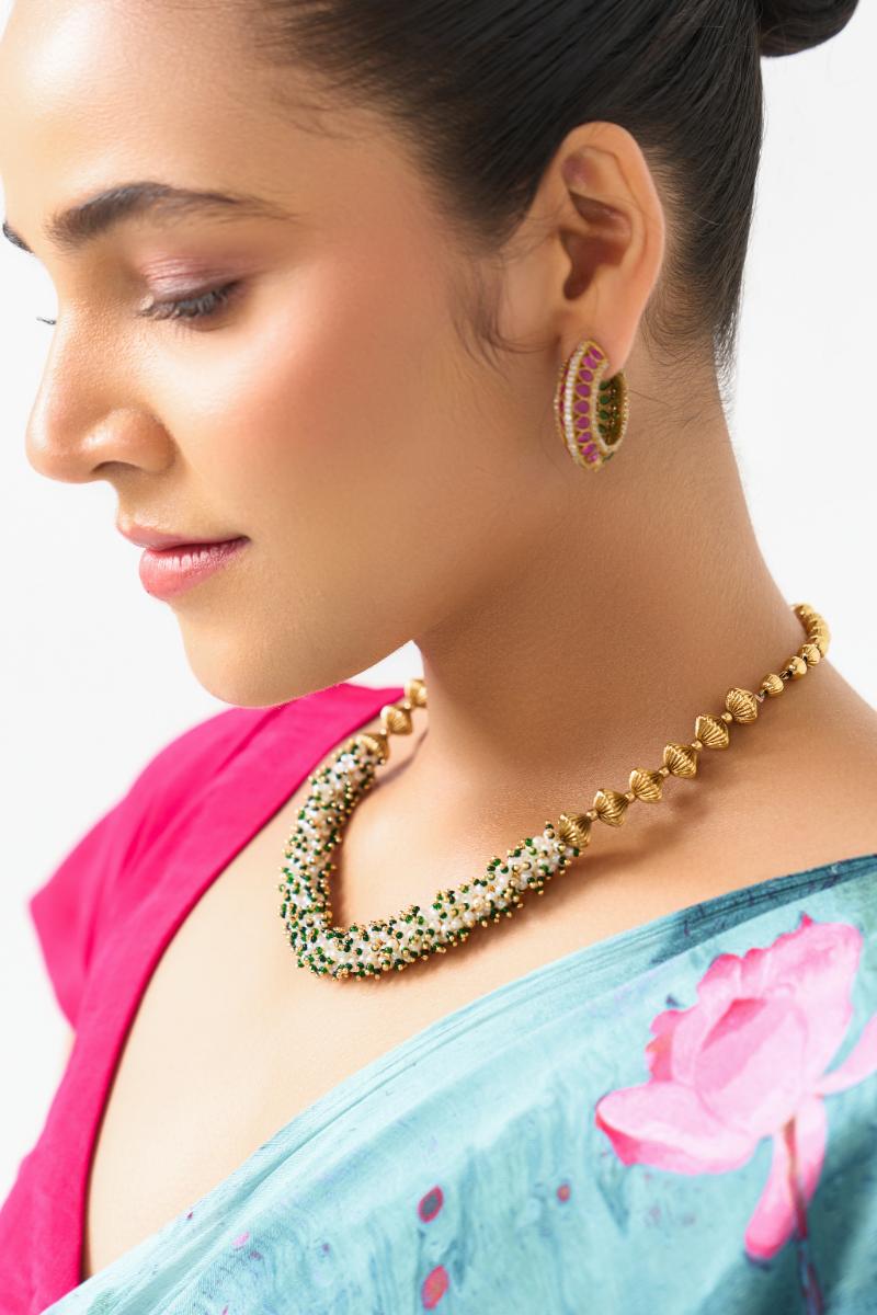 Maharani’s Legacy Double-Sided Gold Hoops