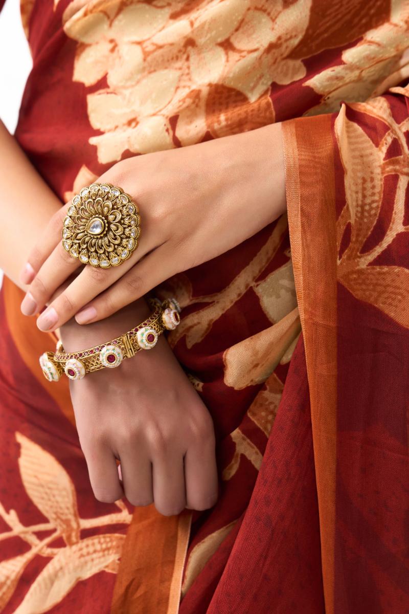 Pearl & Ruby Rajwada Pacheli